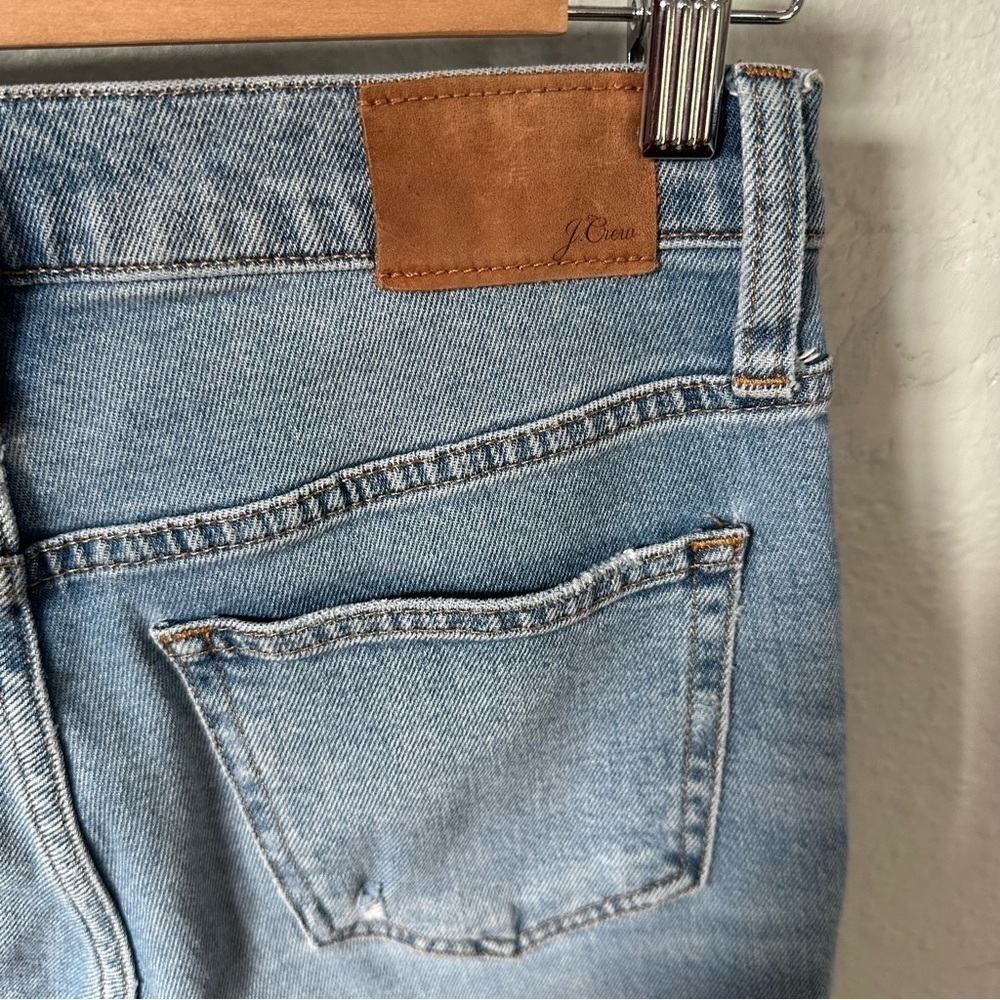 J. Crew Billie Demi Boot cut Crop Jeans 26 4 mid rise distressed casual ankle - Picture 4 of 12